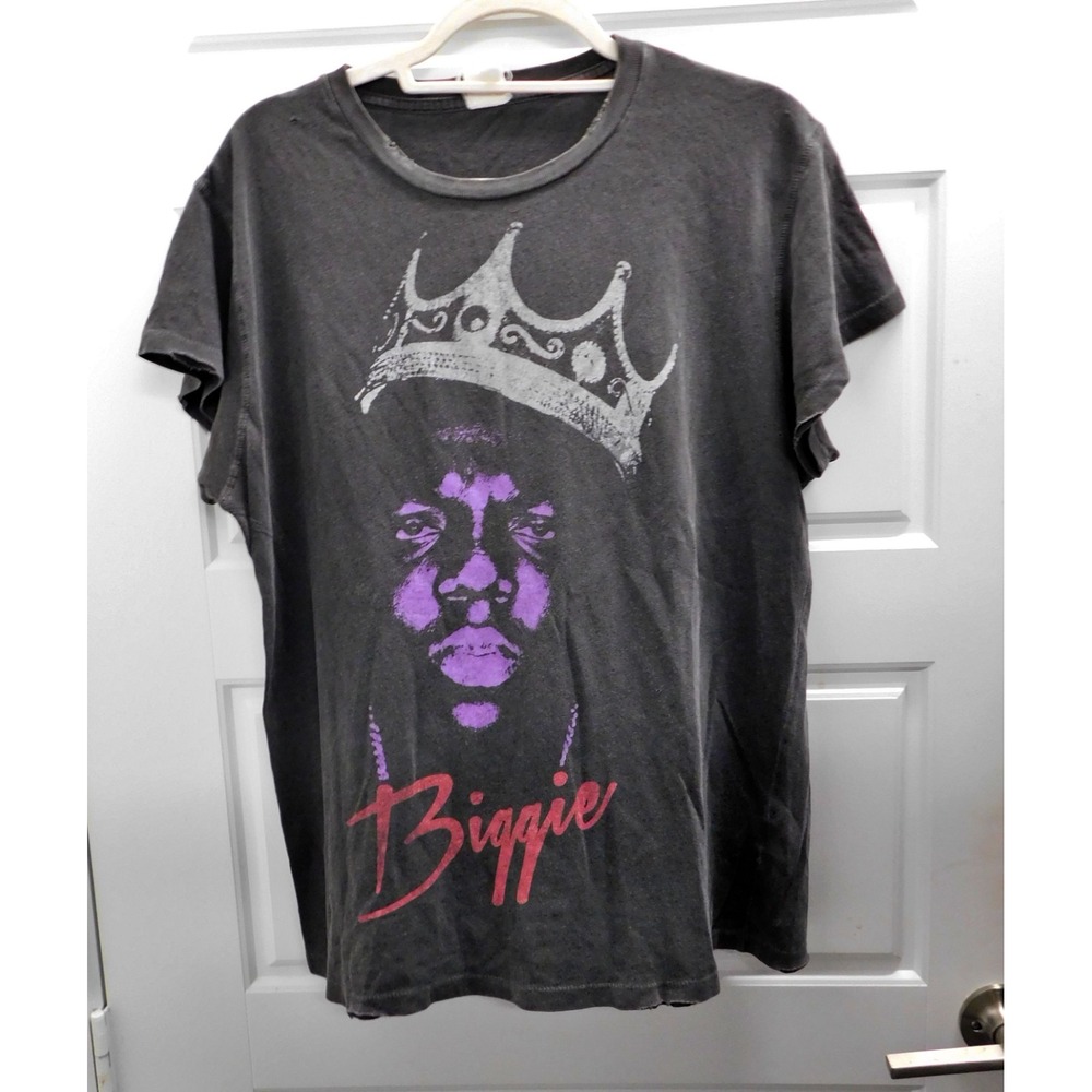 Biggie Notorious Big Single Stitch Distressed USA MadeWorn sz M‎